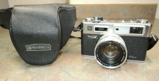 Vtg Yashica Electro 35 Gsn With Color - Yashinon Dx 45mm F1.  7 Lens Read
