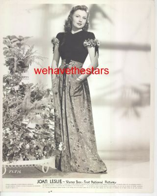 Vintage Joan Leslie Beauty 40s Wb Publicity Portrait