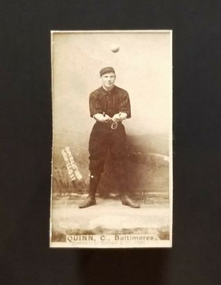 1888 N172 Old Judge Tom Quinn Baltimores Catcher 1887 - 90 Goodwin & Co Tobacco Pr