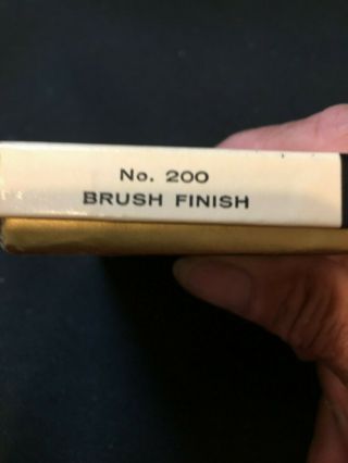 Vintage Zippo lighter with brush finish no.  200 2