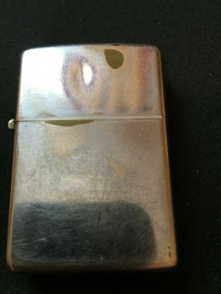 Vintage Zippo lighter with brush finish no.  200 3