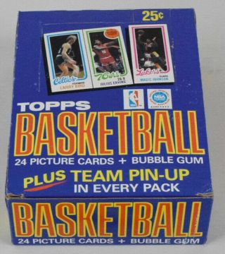1980/81 Topps Basketball Wax Pack (1) Pack From Full Box Unsearched 1 Pack
