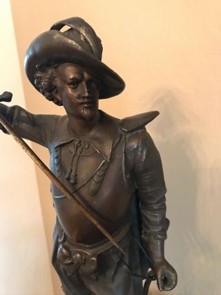 Musketeer Statue Antique French Swordsman Figure 19 