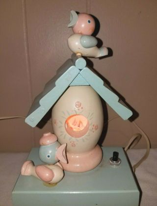 Vintage By Irmi Wooden Lamp Nursery Plastics Co.  Birdhouse Egg Lamp