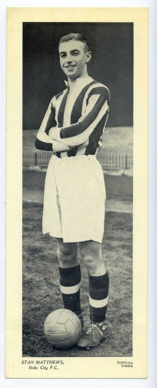 (jg6292) Topical Times,  Footballers,  Stan Matthews Stoke City F.  C,  1935,