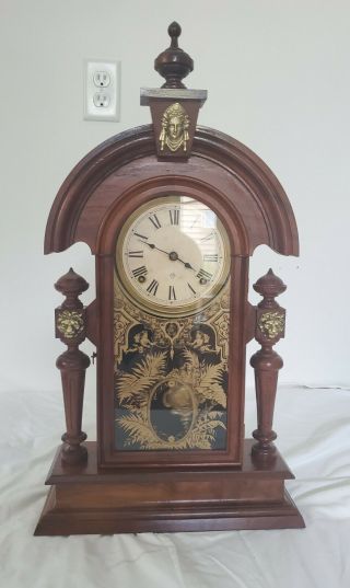 Antique Ansonia King Parlor Clock.  Running