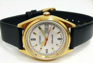 Citizen Automatic Men,  S Gold Plated Vintage Silver Dial Made Japan Watch