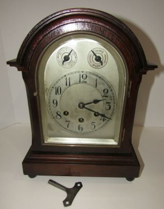 Antique Gustav Becker P14 Quarter Hour Westminster Chime Bracket Clock 8 Day