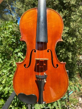 Old French Violin Stamped  J.  Merciolle - Paris  Signed 1923 N°137