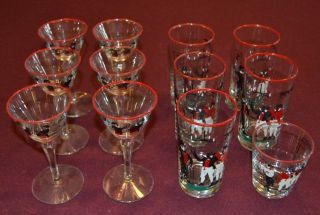 Vintage Libbey Pickwick Old Fashioned/cocktail Glasses Set Of (12) Euc
