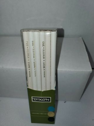 Vintage Box of Dixon Best White Pencils 352 Made USA 12 2