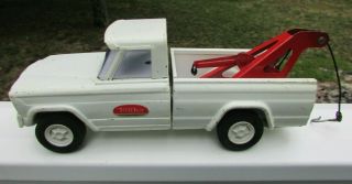 Vintage Tonka Toys Jeep Wrecker White Pickup 9 " Long 1970 