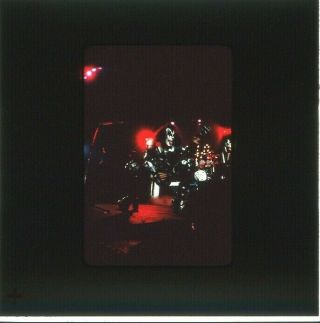 KISS Vintage Color Photo Slide Gene Simmons Live Concert Rock and Roll Over 1976 2