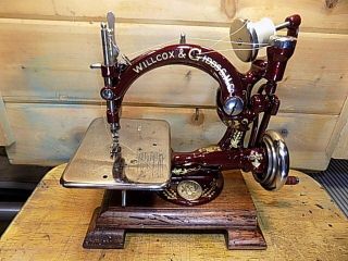 Antique Hand Crank Willcox Gibbs Sewing Machine.  Restored 1900