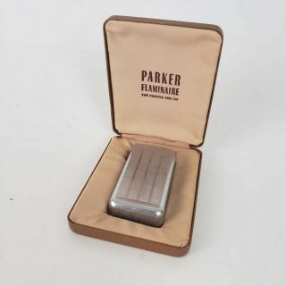 Vintage Parker Pen Co Flaminaire Butane Lighter Case Old