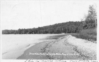 Rppc Rapid City Mi 1953 View Of Deepwater Point On Torch Lake Vintage Mich 602