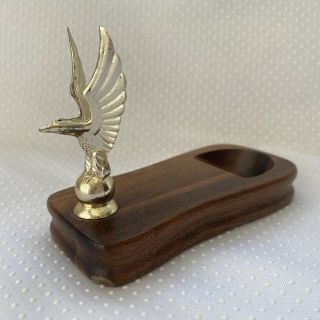 Vintage Decatur Industries Inc.  Deco Eagle Smoking Pipe Stand Rest Walnut