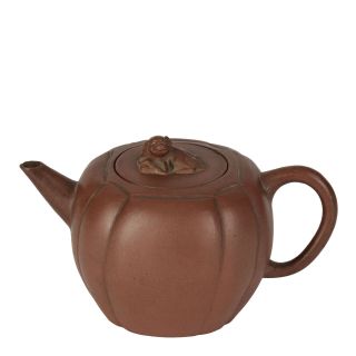 Antique Chinese Yixing Melon Shaped Teapot 18/19th C.
