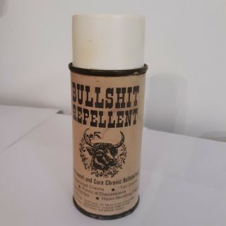 Vintage Gag Gift Bullshit Repellent Can