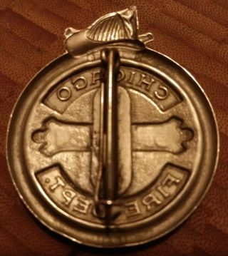 Chicago Fire Department Dept.  Badge CAPTAIN ENG.  80 Obsolete antique Near 2