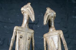 Antique African Bronzes Of Male & Female Form Interior Design