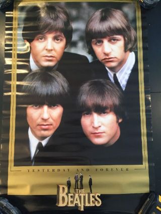 1995 Vintage Beatles Yesterday And Forever 23x35 " Poster