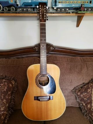 Vintage Alvarez 5054 12 String Acoustic Guitar 1975 Mij Made In Japan W/hsc