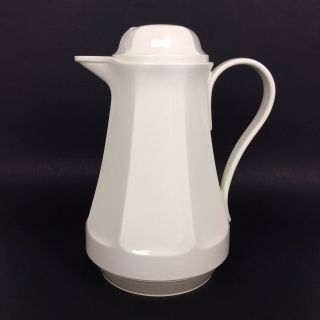 Thermos Brand 430 Christa Coffee Butler Carafe Ivory 32oz Insulated Pitcher Vtg