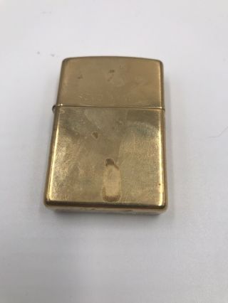 1997 Solid Brass Zippo Cigarette Lighter Bradford Pa