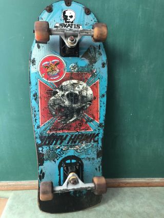 Vtg Skateboard Old Skool Powell Peralta Tony Hawk Og 1983 Complete W/ Skater Art
