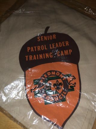 Vintage Patrol Leader Neckerchief Training Camp Piedmont Council Charlotte,  Nc