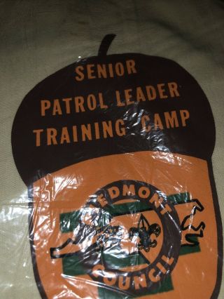 Vintage patrol Leader Neckerchief training camp piedmont council Charlotte,  NC 3