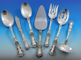 Buttercup By Gorham Sterling Silver Essential Serving Set Large 7 - Piece