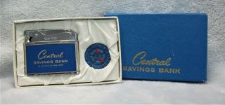 Vintage Central Savings Bank York York Advertising Lighter