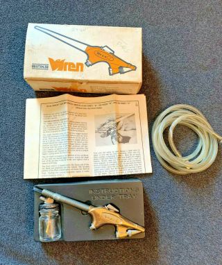 Vintage Binks Wren Airbrush Type A Single Action Airbrush Kit