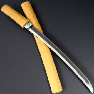 Authentic Nihonto Japanese Samurai Katana Sword Wakizashi W/shirasaya Antique Nr