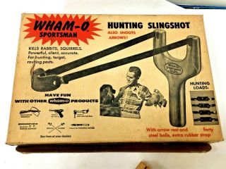 Wham - O sportsman slingshot vintage wood antique toy 1960s San Gabriel California 3