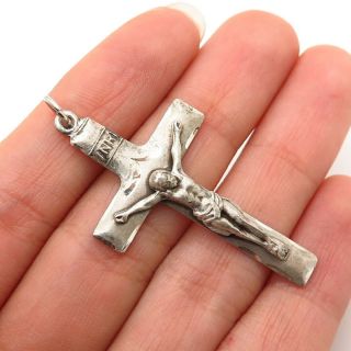 925 Sterling Silver Vintage Bliss Crucifix Cross Pendant
