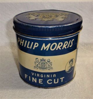 Vintage Philip Morris Virginia Fine Cut Tobacco Tin