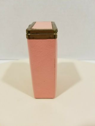 Vintage Princess Gardner Pink Cigarette Case Hard Plastic Insert Flip Top Lid 2