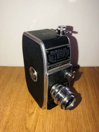 Vintage Paillard - Bolex 8mm Film Movie Camera F/1.  9 13mm Lens 16 Frames/per Sec.