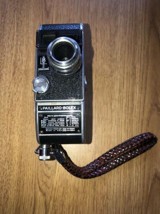 Vintage Paillard - Bolex 8mm Film Movie Camera f/1.  9 13mm Lens 16 Frames/per sec. 3