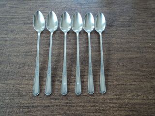 Vintage Tudor Plate Iced Tea Spoons - Oneida Community Plate - Mary Stuart Pattern