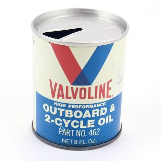 Vintage Valvoline Outboard & 2 - Cycle Oil Can