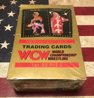 1991 Wcw World Championship Wrestling 1st Series Box,  Very Rare