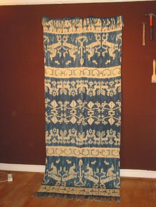 Wonderful Antique East Sumba Indonesia Ikat Hinghhi Weaving Hg