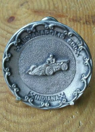 Vintage Indianapolis 500 Small Display Tray By Colonial Pewter.