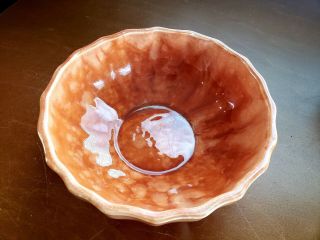 Vtg Frank Moreno Ceramics California Usa Art Pottery Orange Vase Planter Bowl
