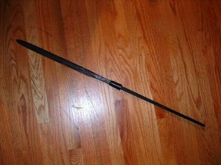 [s831] Japanese Samurai Sword: Hisamitsu Large Yari Spear Blade And Collar