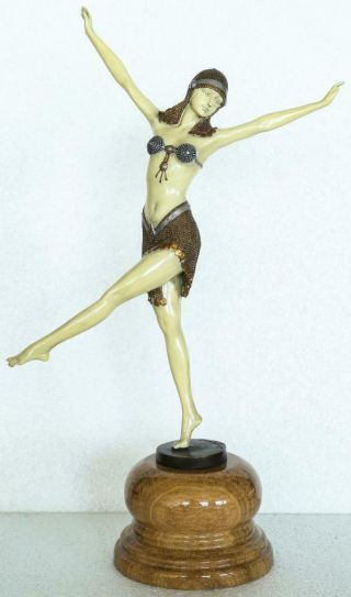 Art Deco Bronze Lady 